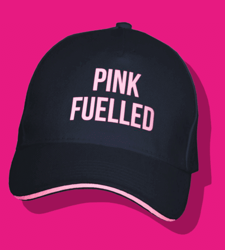 Pink Fuelled Baseball Cap Black/Pink