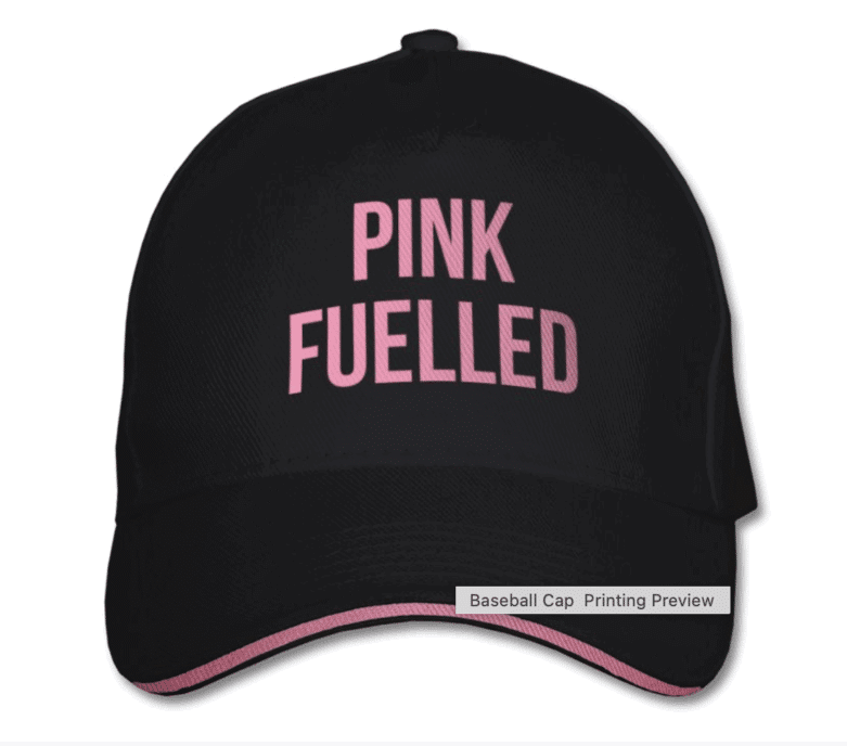 Pink Fuelled Baseball Cap Black/Pink